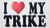 Autocollant "I LOVE MY TRIKE"